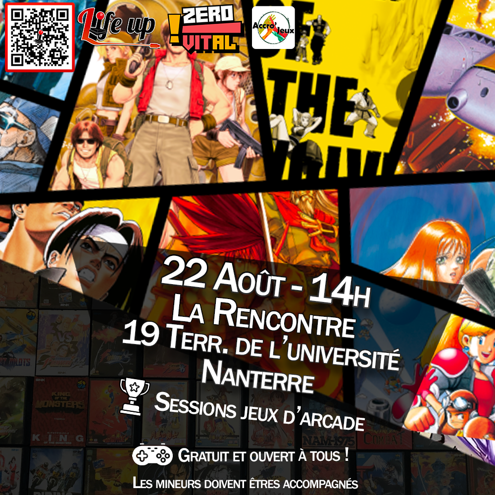Affiche : Sessions jeux d'arcade