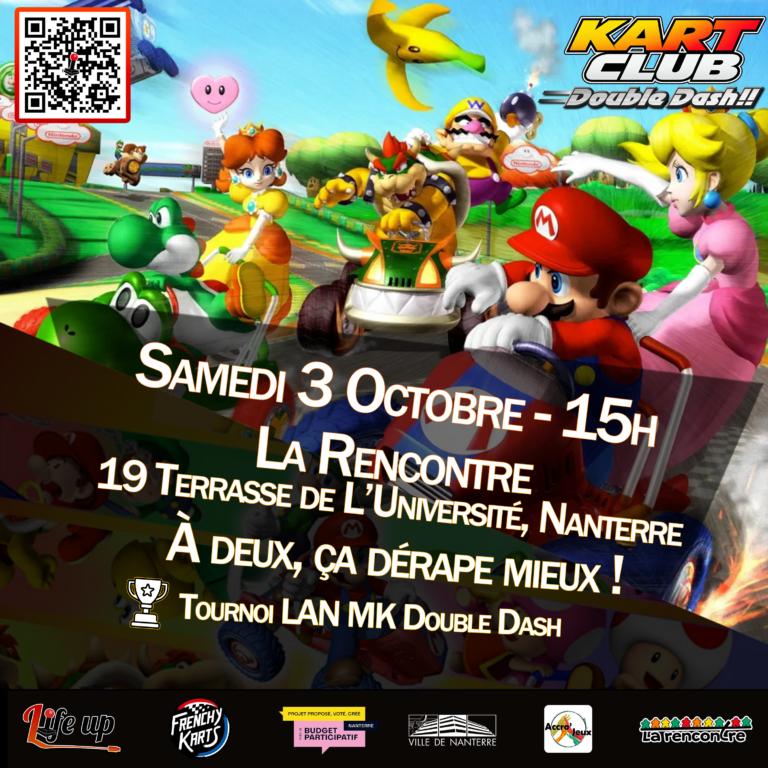 Affiche : Kart Club Double Dash – Tournoi Mario Kart Double Dash