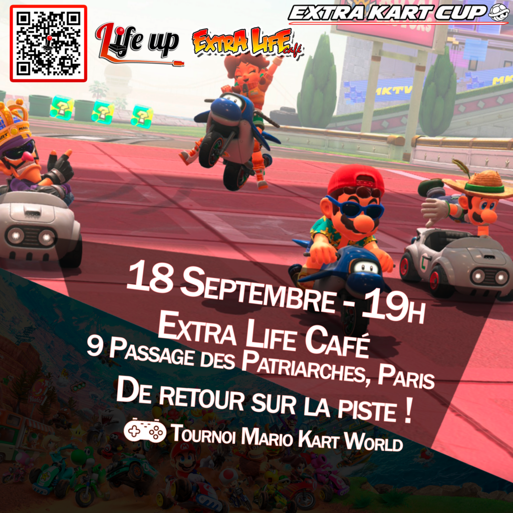 Affiche : Tournoi Mario Kart World – Extra Kart Cup