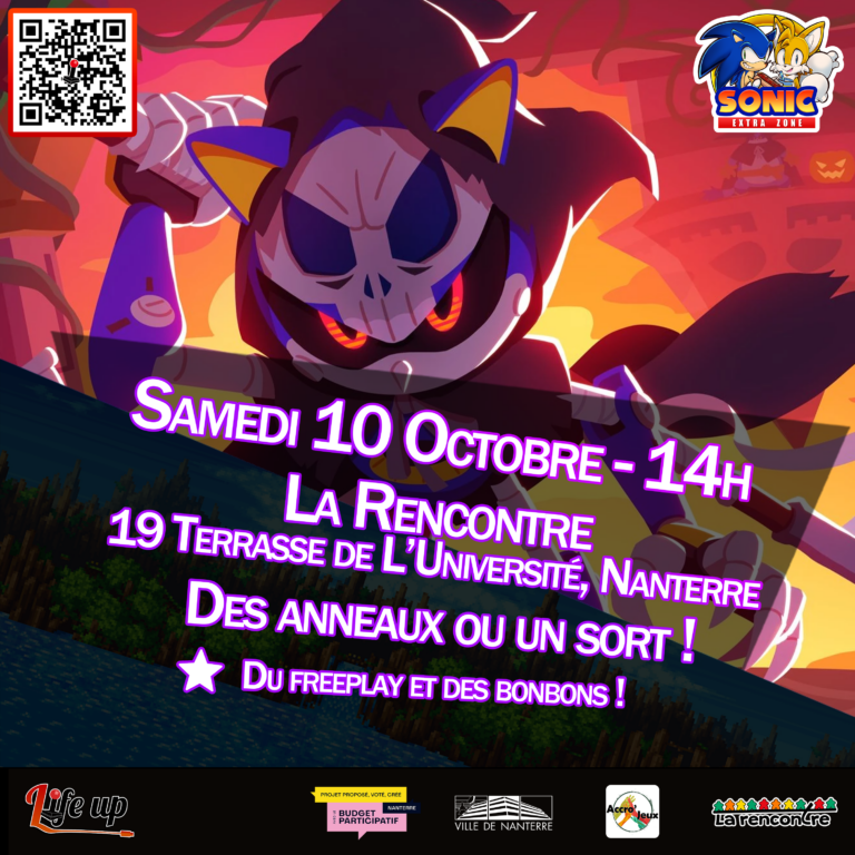 Affiche : Sonic Extra Zone – Octobre 2026