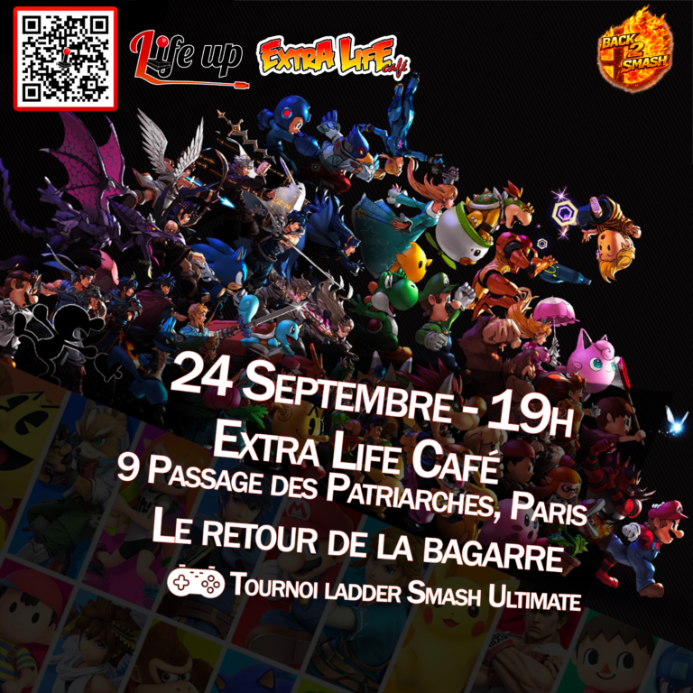 Affiche : Tournoi Super Smash Bros Ultimate – Back2Smash